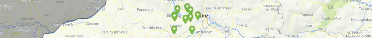 Kartenansicht für Apotheken-Notdienste in der Nähe von Alkoven (Eferding, Oberösterreich)